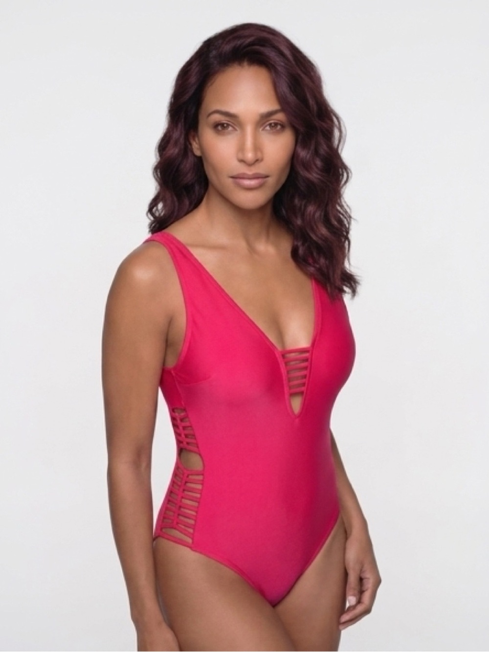 Oscar de la Renta Scarlet One Piece Swimsuit - Size 8